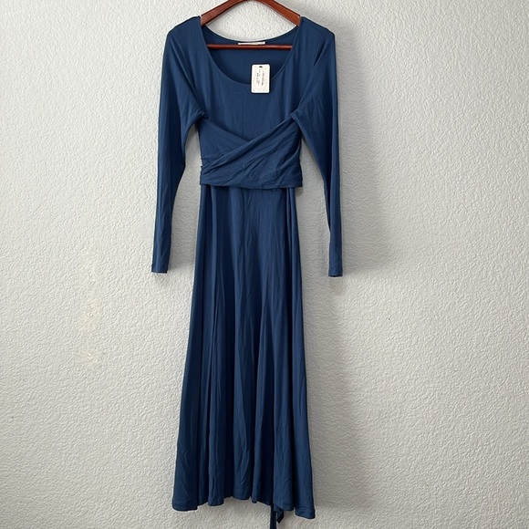 Peruvian Connection Fonteyn Indigo Wrap Dress - Picture 3 of 14